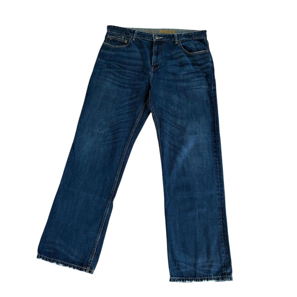Tommy Hilfiger Premium Custom Straight Jeans 38x32 Dark Wash Mexico